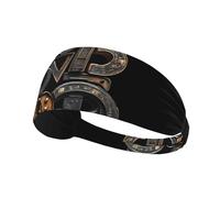 WZYWHJ Soft and Absorbent Headband for Red Basketball Workout - Ideal Hair Accessory for Yoga, Running, and More! Attitude Text Prints