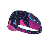 WZYWHJ Soft and Absorbent Headband for Red Basketball Workout - Ideal Hair Accessory for Yoga, Running, and More! Serial leopard Pattern
