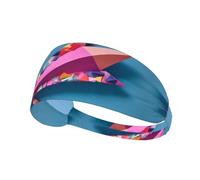 WZYWHJ Soft and Absorbent Headband for Red Basketball Workout - Ideal Hair Accessory for Yoga, Running, and More! Colorful Paper Airplanes Printing