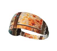 WZYWHJ Soft and Absorbent Headband for Red Basketball Workout - Ideal Hair Accessory for Yoga, Running, and More! Thousand Paper Cranes on The Window Printed