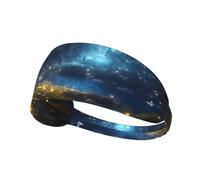 WZYWHJ Soft and Absorbent Headband for Red Basketball Workout - Ideal Hair Accessory for Yoga, Running, and More! Butterflies in Fairy Tales Printed