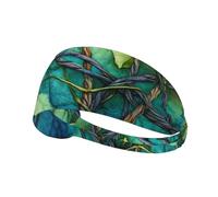 WZYWHJ Soft and Absorbent Headband for Red Basketball Workout - Ideal Hair Accessory for Yoga, Running, and More! Vines intertwined Picture