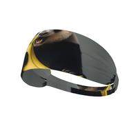 WZYWHJ Soft and Absorbent Headband for Red Basketball Workout - Ideal Hair Accessory for Yoga, Running, and More! Panda eating banana Printed