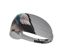 WZYWHJ Soft and Absorbent Headband for Red Basketball Workout - Ideal Hair Accessory for Yoga, Running, and More! Topological Falcon Pattern