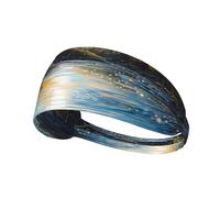 WZYWHJ Soft and Absorbent Headband for Red Basketball Workout - Ideal Hair Accessory for Yoga, Running, and More! Sparkling River Printed