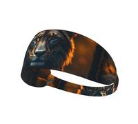WZYWHJ Soft and Absorbent Headband for Red Basketball Workout - Ideal Hair Accessory for Yoga, Running, and More! King of the Forest Picture