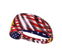 WZYWHJ Soft and Absorbent Headband for Red Basketball Workout - Ideal Hair Accessory for Yoga, Running, and More! National Flag Pattern Picture