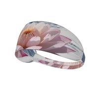 WZYWHJ Soft and Absorbent Headband for Red Basketball Workout - Ideal Hair Accessory for Yoga, Running, and More! Snow Lotus on The Snow Mountain Printed