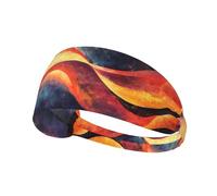 WZYWHJ Soft and Absorbent Headband for Red Basketball Workout - Ideal Hair Accessory for Yoga, Running, and More! Quantum Energy Flow Picture