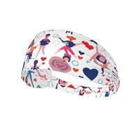 WZYWHJ Soft and Absorbent Headband for Red Basketball Workout - Ideal Hair Accessory for Yoga, Running, and More! i Love Gymnastics Printed