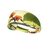 WZYWHJ Soft and Absorbent Headband for Red Basketball Workout - Ideal Hair Accessory for Yoga, Running, and More! Cute Little ant Printing