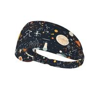 WZYWHJ Soft and Absorbent Headband for Red Basketball Workout - Ideal Hair Accessory for Yoga, Running, and More! physics print Printing