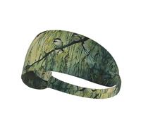 WZYWHJ Soft and Absorbent Headband for Red Basketball Workout - Ideal Hair Accessory for Yoga, Running, and More! Birds Chirping on The Willow Tree Printing