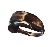 WZYWHJ Soft and Absorbent Headband for Red Basketball Workout - Ideal Hair Accessory for Yoga, Running, and More! A little hamster reading a book Printing