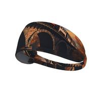 WZYWHJ Soft and Absorbent Headband for Red Basketball Workout - Ideal Hair Accessory for Yoga, Running, and More! Trains on The Bridge Printed