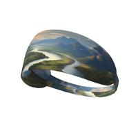 WZYWHJ Soft and Absorbent Headband for Red Basketball Workout - Ideal Hair Accessory for Yoga, Running, and More! The Mighty River Printed