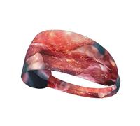 WZYWHJ Soft and Absorbent Headband for Red Basketball Workout - Ideal Hair Accessory for Yoga, Running, and More! Crystal Petals Pattern
