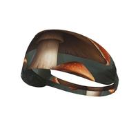WZYWHJ Soft and Absorbent Headband for Red Basketball Workout - Ideal Hair Accessory for Yoga, Running, and More! A Big Mushroom Picture