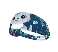 WZYWHJ Soft and Absorbent Headband for Red Basketball Workout - Ideal Hair Accessory for Yoga, Running, and More! Calico cat Printing