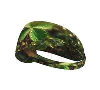 WZYWHJ Soft and Absorbent Headband for Red Basketball Workout - Ideal Hair Accessory for Yoga, Running, and More! Clover in The Sun Printing