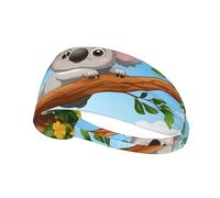 WZYWHJ Soft and Absorbent Headband for Red Basketball Workout - Ideal Hair Accessory for Yoga, Running, and More! Koala Lying on The Tree Picture