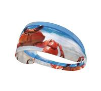 WZYWHJ Soft and Absorbent Headband for Red Basketball Workout - Ideal Hair Accessory for Yoga, Running, and More! Crabs on the beach Pattern