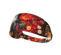 WZYWHJ Soft and Absorbent Headband for Red Basketball Workout - Ideal Hair Accessory for Yoga, Running, and More! Phoenix and Rose Picture