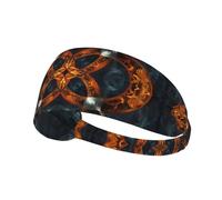 WZYWHJ Soft and Absorbent Headband for Red Basketball Workout - Ideal Hair Accessory for Yoga, Running, and More! Ancient Element Pattern Pattern