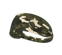 WZYWHJ Soft and Absorbent Headband for Red Basketball Workout - Ideal Hair Accessory for Yoga, Running, and More! Army camouflage Printed