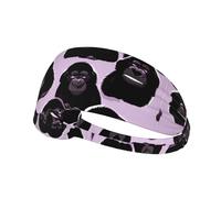 WZYWHJ Soft and Absorbent Headband for Red Basketball Workout - Ideal Hair Accessory for Yoga, Running, and More! Gorillas Picture