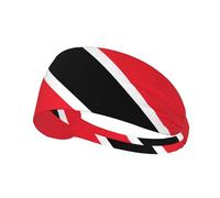 WZYWHJ Soft and Absorbent Headband for Red Basketball Workout - Ideal Hair Accessory for Yoga, Running, and More! Flag of Trinidad and Tobago Picture