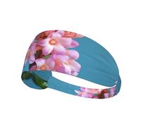 WZYWHJ Soft and Absorbent Headband for Red Basketball Workout - Ideal Hair Accessory for Yoga, Running, and More! Beautiful little flower Pattern