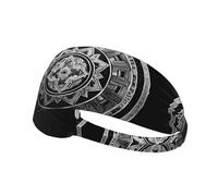 WZYWHJ Soft and Absorbent Headband for Red Basketball Workout - Ideal Hair Accessory for Yoga, Running, and More! Quantum Ring Pattern