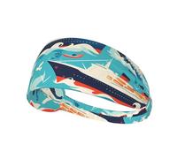 WZYWHJ Soft and Absorbent Headband for Red Basketball Workout - Ideal Hair Accessory for Yoga, Running, and More! cruise ship Printing