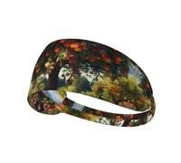 WZYWHJ Soft and Absorbent Headband for Red Basketball Workout - Ideal Hair Accessory for Yoga, Running, and More! Harvest Fruit Trees Printing
