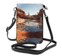 WZYWHJ Source of water in the desert Printed Leather Crossbody Flap Phone Bag - Versatile Gift for Women Walking, Camping, Shopping, and Travel