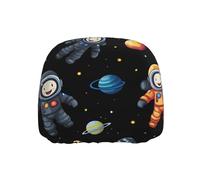WZYWHJ Space Astronaut Picture Seat Head Pillowcase Car Truck General Motors Parts Protective Cover one Pack