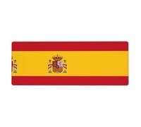 WZYWHJ Spanish flag Pattern Extra large rubber keyboard pad, thickened anti slip Office desk cushion