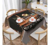 WZYWHJ Square Decorative Tablecloth 54"x54" tablecloths Coffee Table Cloths Washable and Reusable Beer stall on The Street Printing