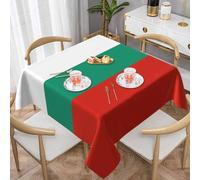 WZYWHJ Square decorative tablecloth 54"x54" tablecloths coffee table cloths Washable and reusable Bulgarian Flag Printing