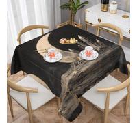 WZYWHJ Square decorative tablecloth 54"x54" tablecloths coffee table cloths Washable and reusable Crystal on the Moon Printing