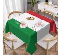 WZYWHJ Square decorative tablecloth 60"x60" tablecloths coffee table cloths Washable and reusable Italian flag Printing