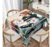 WZYWHJ Square decorative tablecloth 60"x60" tablecloths coffee table cloths Washable and reusable The Four Seasons of Printed