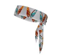 WZYWHJ Stained Glass Wings Printed Headbands,Sports Head Tie,Headband for Men and Women,Hair Band for Running Workout Football
