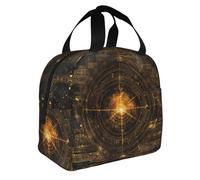 WZYWHJ Star Map Code Picture Quality Lunch Bag Portable Insulated Portable Lunch Bags Lunch Bags Rugged
