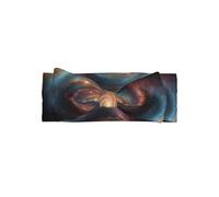 WZYWHJ Star Ring Cosmic Vortex Pattern baby bow headbands and elastic soft hair accessories for newborns and girls