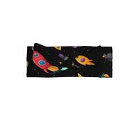 WZYWHJ Star Rocket Printing baby bow headbands and elastic soft hair accessories for newborns and girls