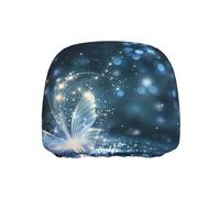 WZYWHJ Starlight Butterfly Printed Seat Head Pillowcase Car Truck General Motors Parts Protective Cover one Pack
