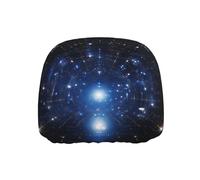 WZYWHJ Starry Sky Printed Seat Head Pillowcase Car Truck General Motors Parts Protective Cover one Pack