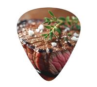 Wzywhj Steak Details Picture Guitar Pick Easy Grip Uke Picks Comfortable Feel, Ukulele, Acoustic And Electric Guitar，Guitar Plectrums 12'S